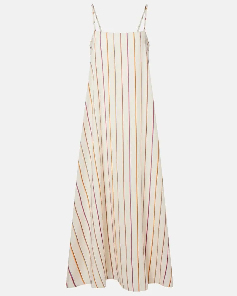 ASCENO Maxikleid Melfi Weiß