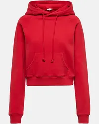 The Row Cropped-Hoodie Timmi aus Jersey Rot