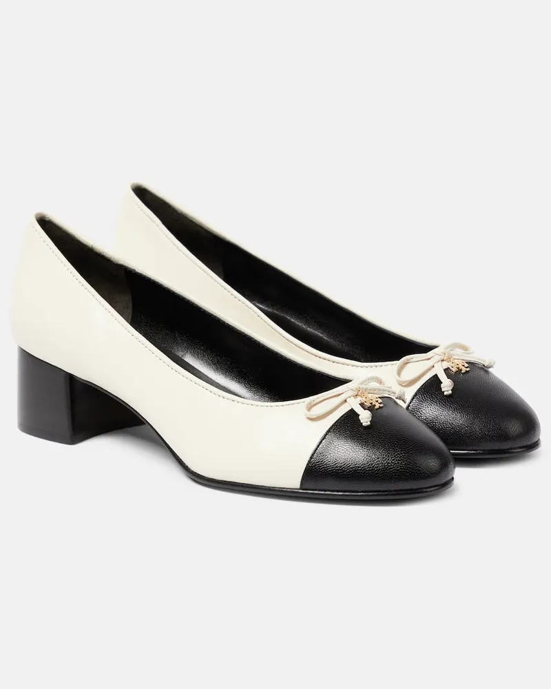Tory Burch Pumps aus Leder Neutral