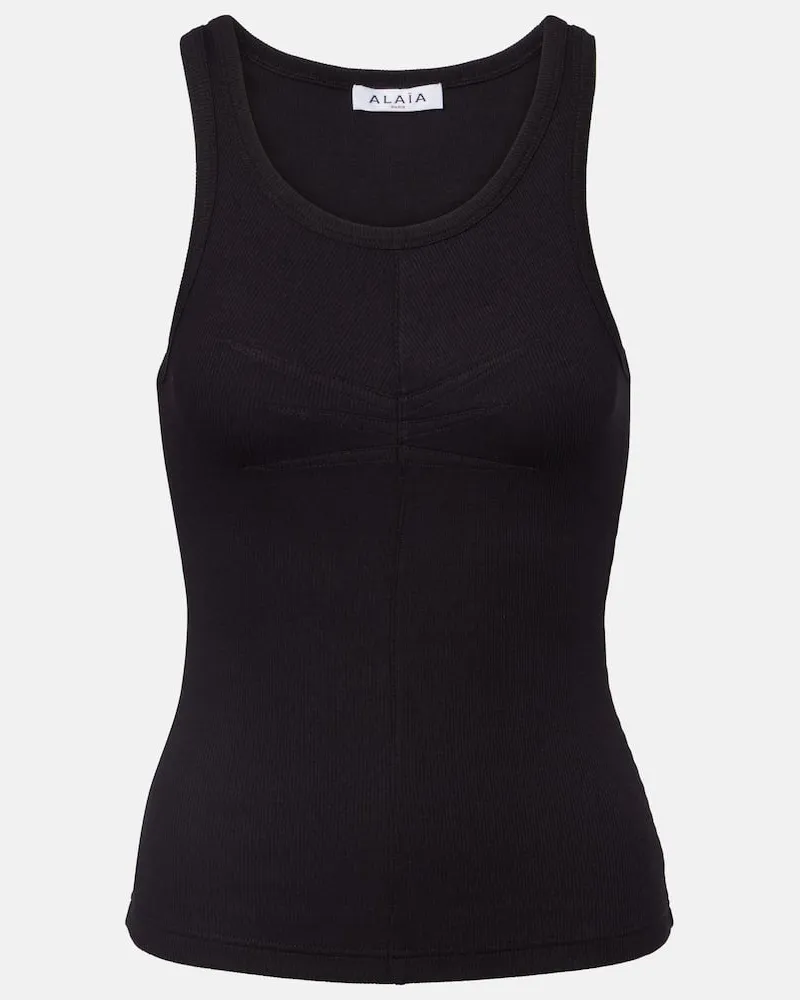 Alaïa Alaïa Top aus Jersey Schwarz