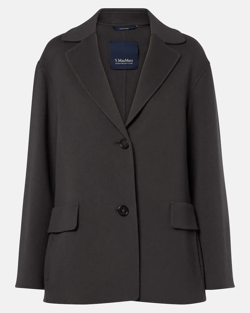 Max Mara Jacke aus Schurwolle Grau