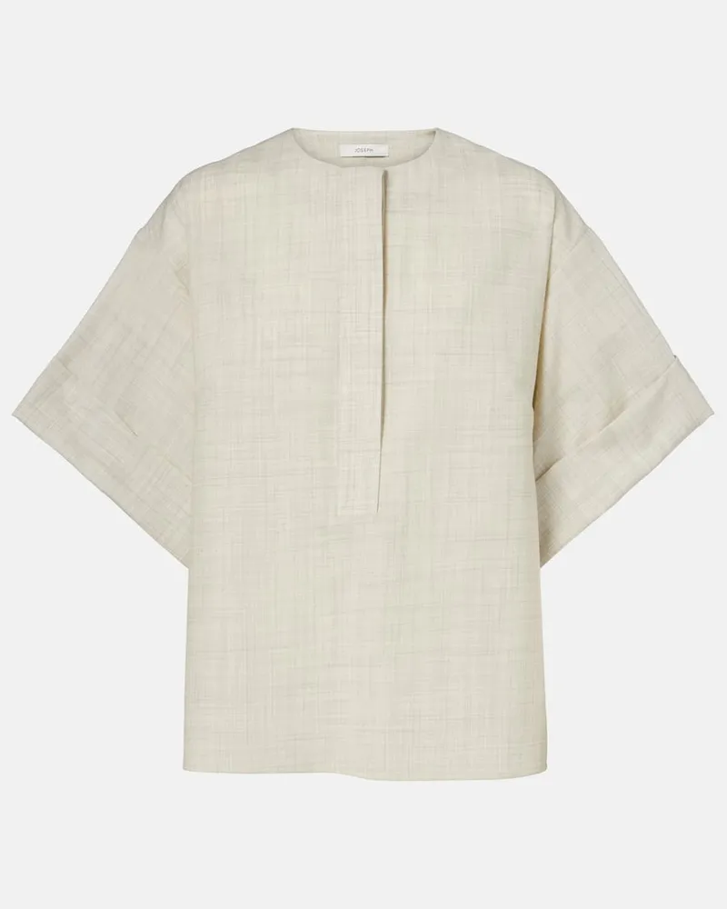 Joseph Top Yani aus Schurwolle Weiß