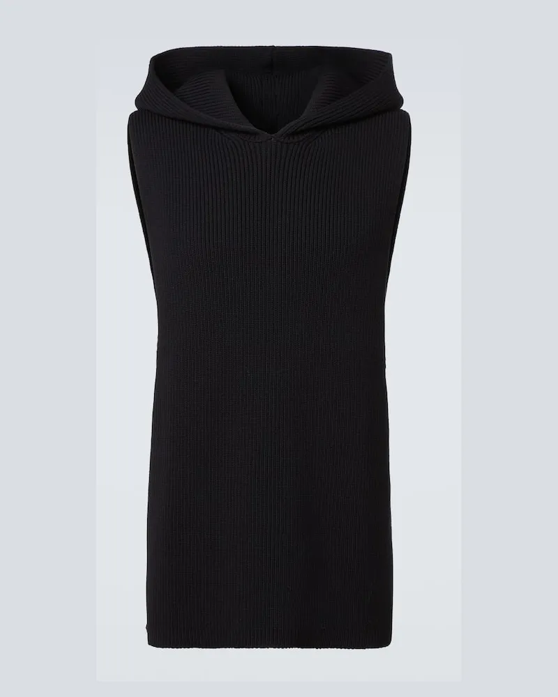 Rick Owens Pullunder aus Schurwolle Schwarz