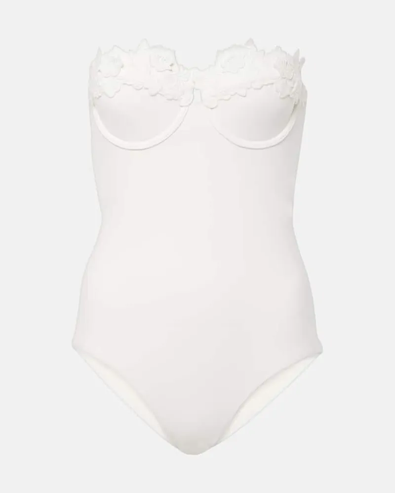 Zimmermann Badeanzug Halliday Weiß