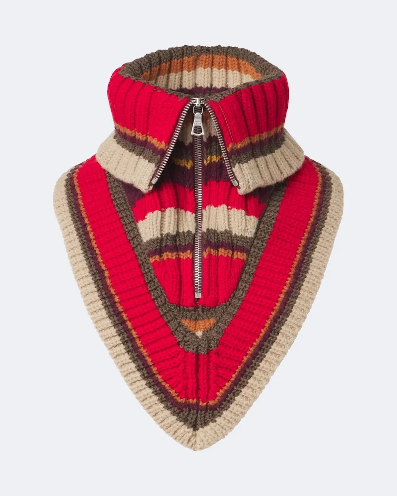Dries van Noten Kragen aus Wolle Multicolor
