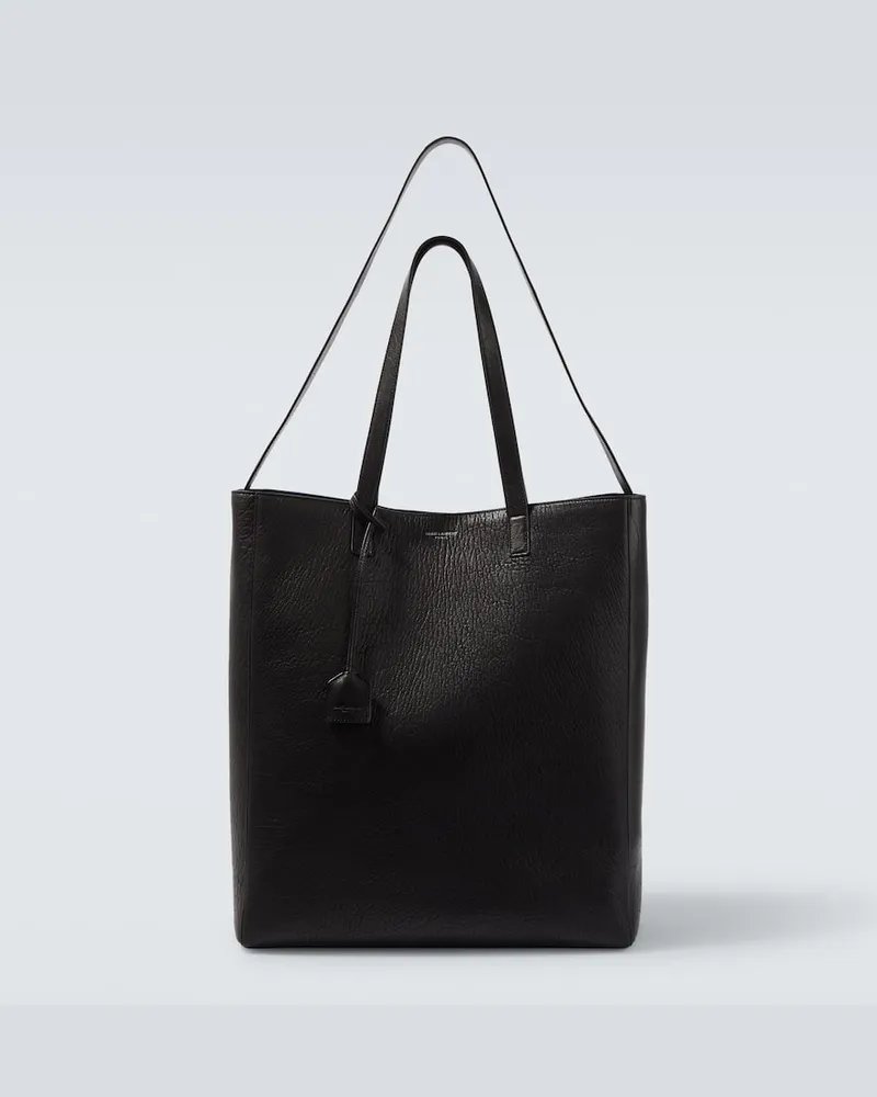 Saint Laurent Tote Bag Bold aus Leder Schwarz