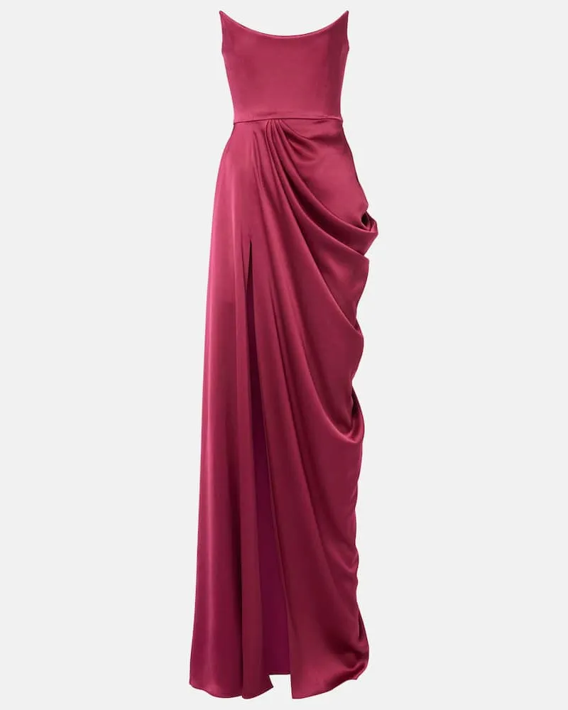 Alex Perry Robe aus Crêpe Rot