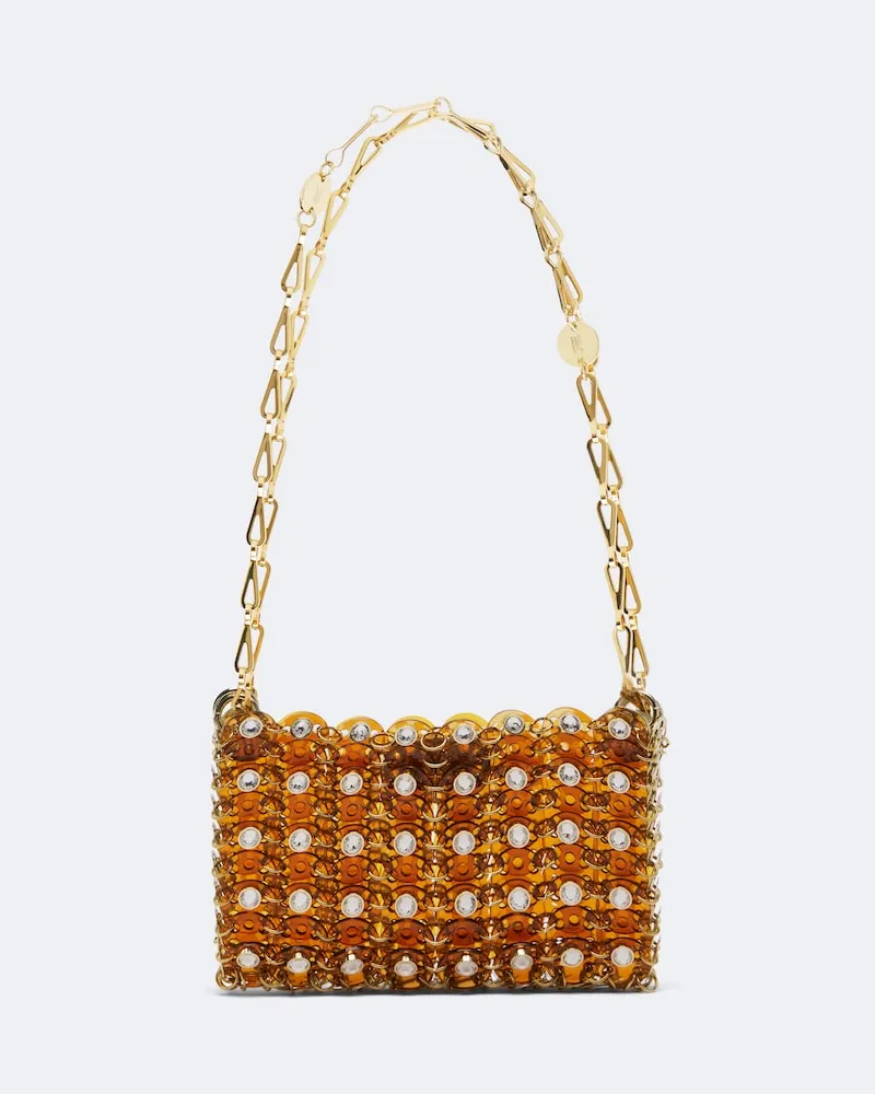 Paco Rabanne Verzierte Schultertasche 1969 Nano Gelb