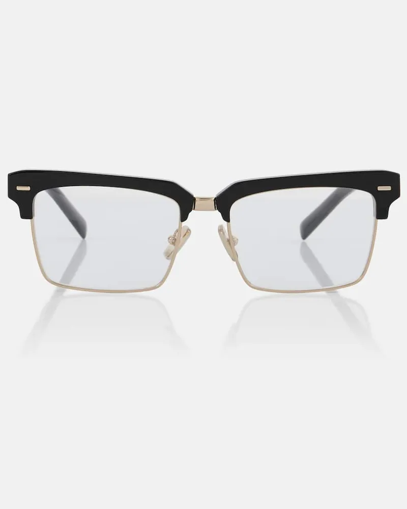 Miu Miu Eckige Brille Schwarz