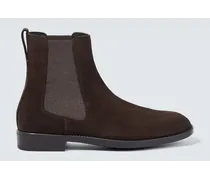Chelsea Boots aus Veloursleder