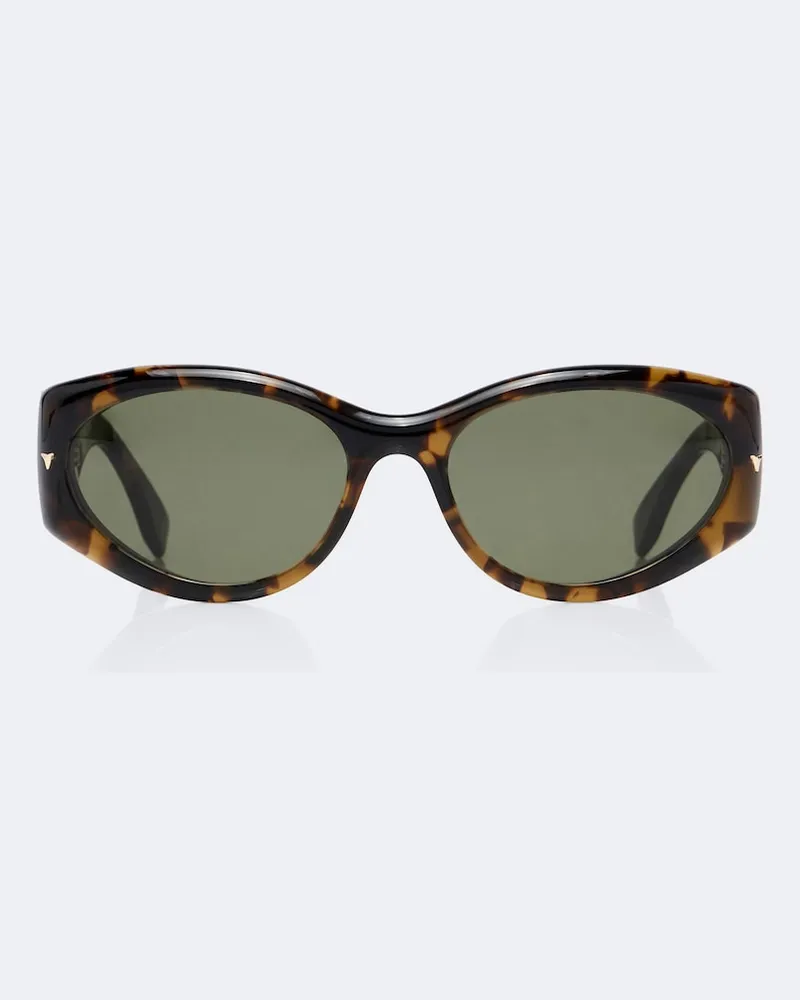 Fendi Ovale Sonnenbrille Fendi Screen Braun