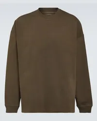 Bottega Veneta Sweatshirt aus Baumwoll-Jersey Gruen