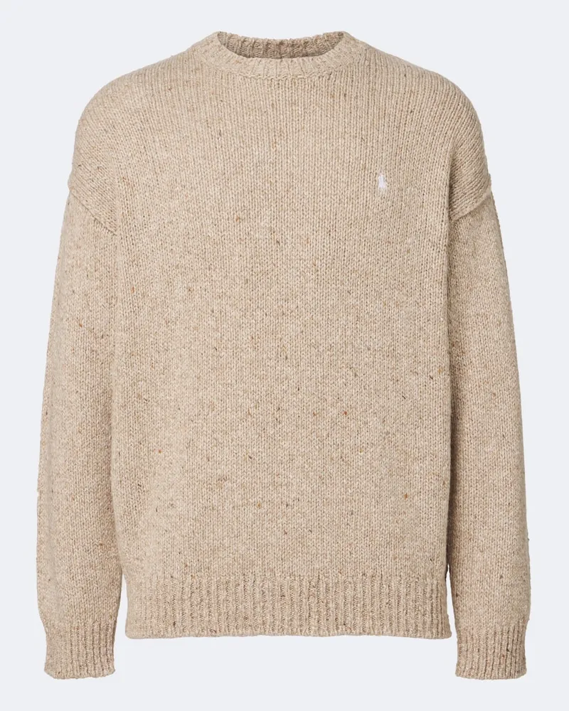 Ralph Lauren Pullover Pony aus Strick Beige