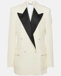 Stella McCartney Smokingjacke aus Wolle Weiss