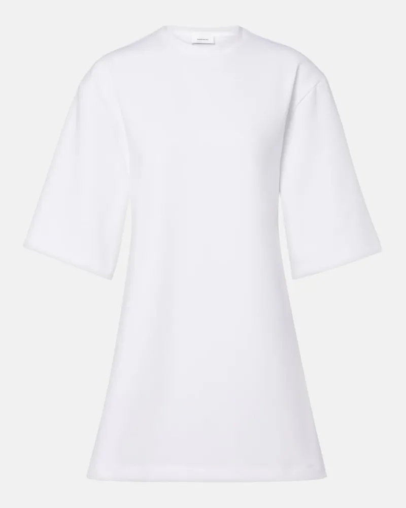WARDROBE.NYC Minikleid aus Jersey aus einem Baumwollgemisch Weiß