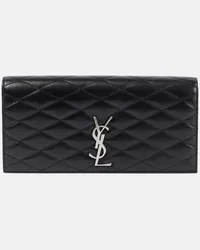 Saint Laurent Clutch Kate aus Leder Schwarz