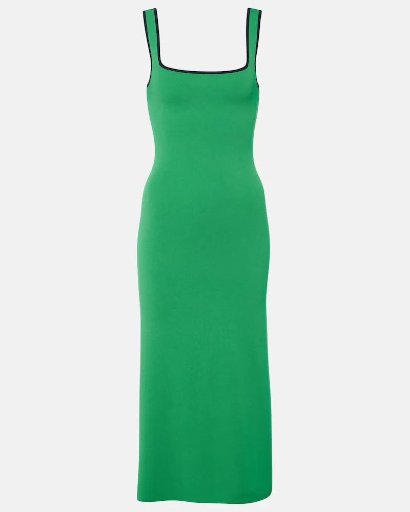 STAUD Midikleid Paityn Grün