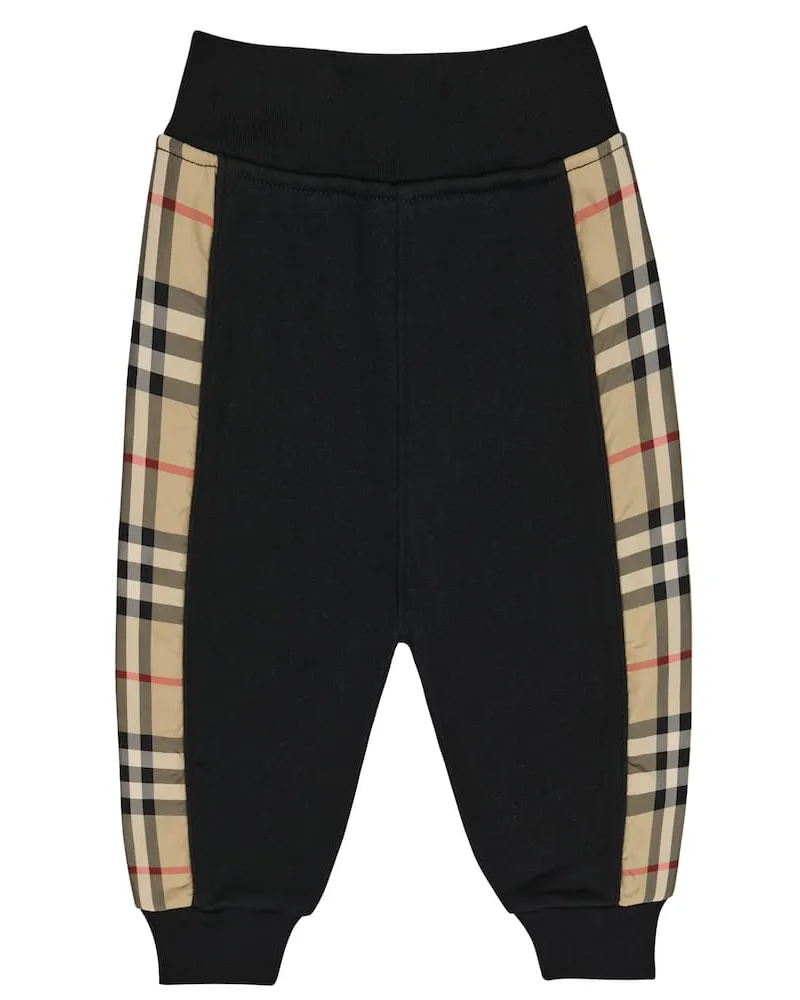 Burberry Baby Jogginghose Vintage Check Schwarz