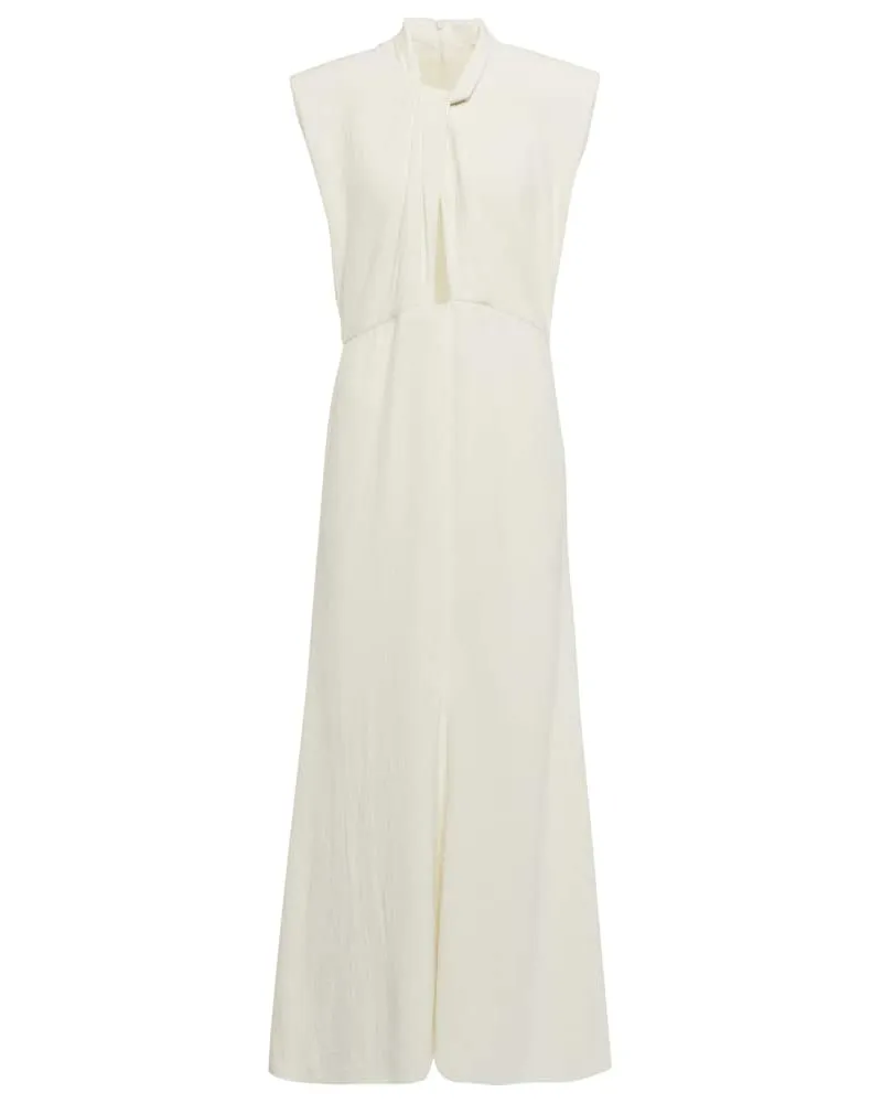 Isabel Marant Midikleid Rabea aus Crêpe Weiß