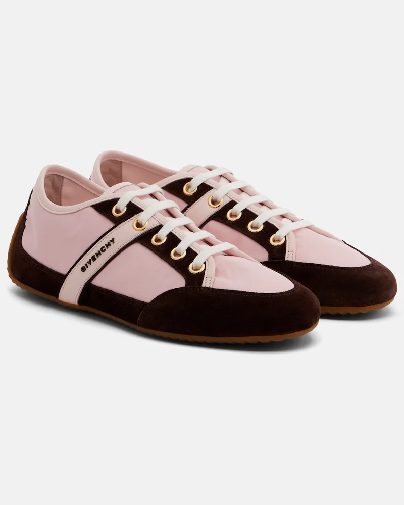 Givenchy Sneakers Slim mit Veloursleder Rosa