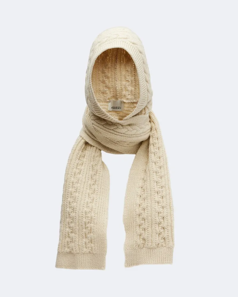 Isabel Marant Schal Honorine aus Wolle und Alpakawolle Beige