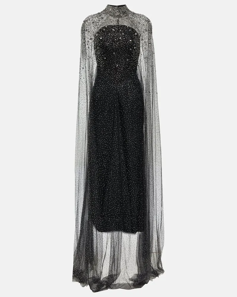 Jenny Packham Verzierte Robe Schwarz