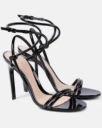 Gucci Sandalen aus Lackleder Schwarz