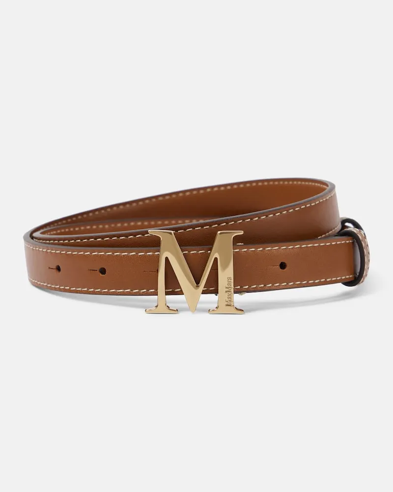 Max Mara Gürtel aus Leder Braun