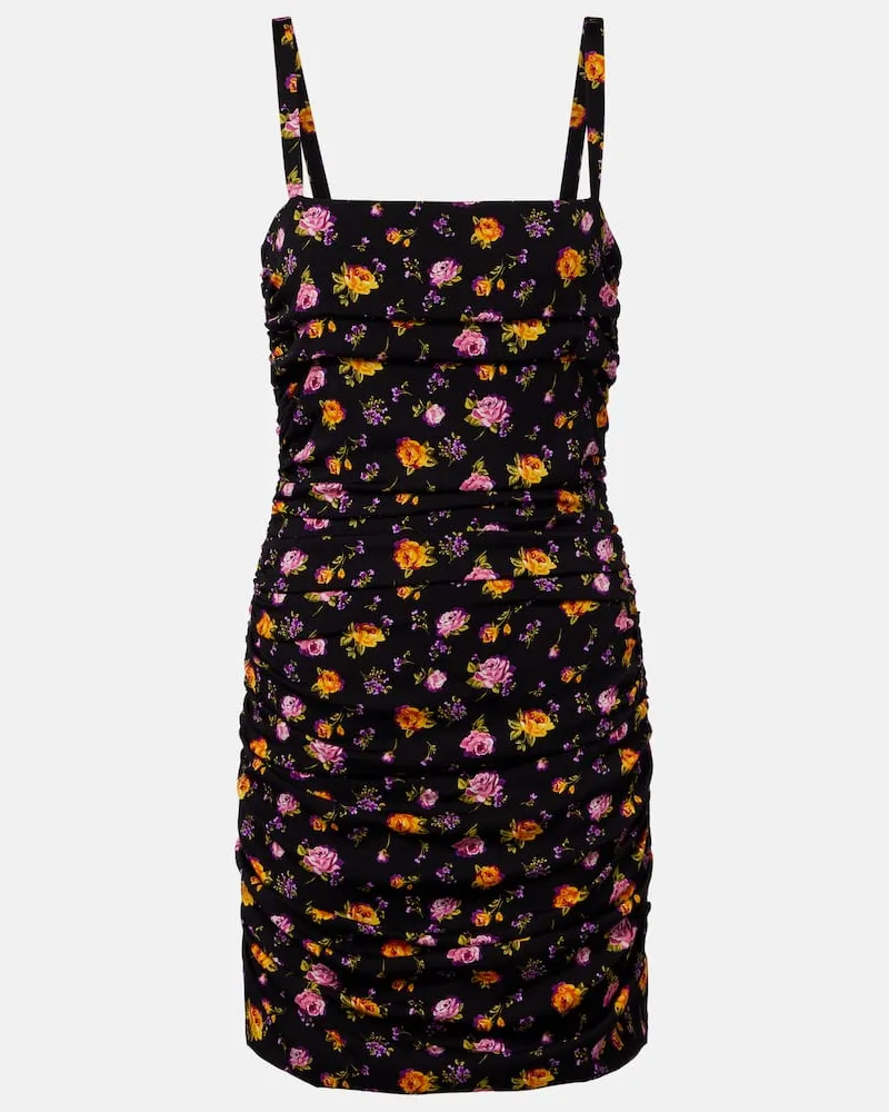 Dolce & Gabbana Minikleid aus Charmeuse Schwarz
