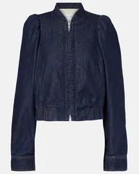 Dries van Noten Jacke Jean Blau