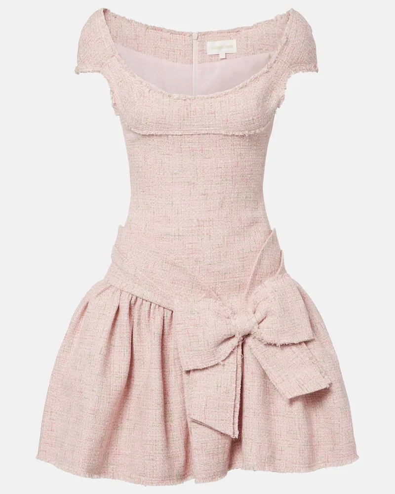 SHUSHU/TONG Minikleid aus Tweed Rosa