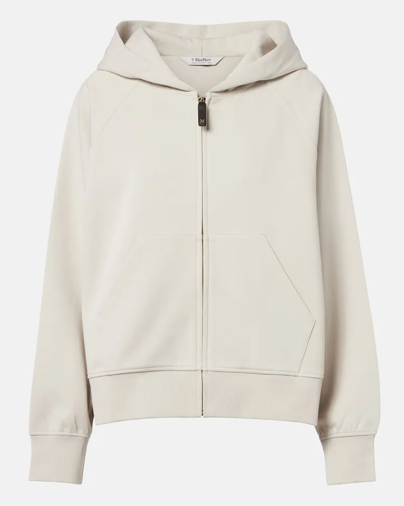 Max Mara Kapuzenjacke Alma aus einem Baumwollgemisch Beige