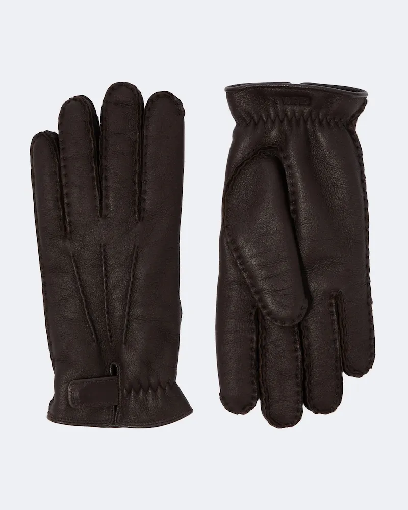 Ermenegildo Zegna Handschuhe aus Leder Braun