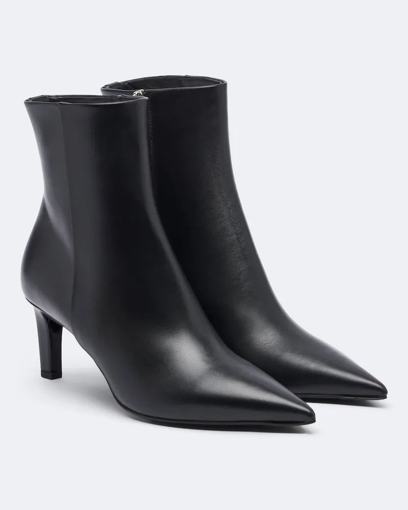Jimmy Choo Ankle Boots Frankie aus Leder Schwarz