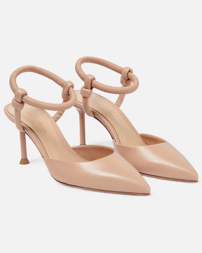 Gianvito Rossi Pumps aus Leder Neutral