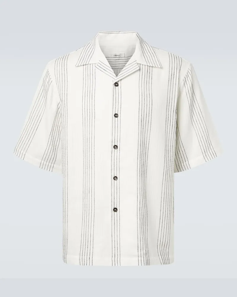 COMMAS Hemd Kantha aus Baumwolle Weiß