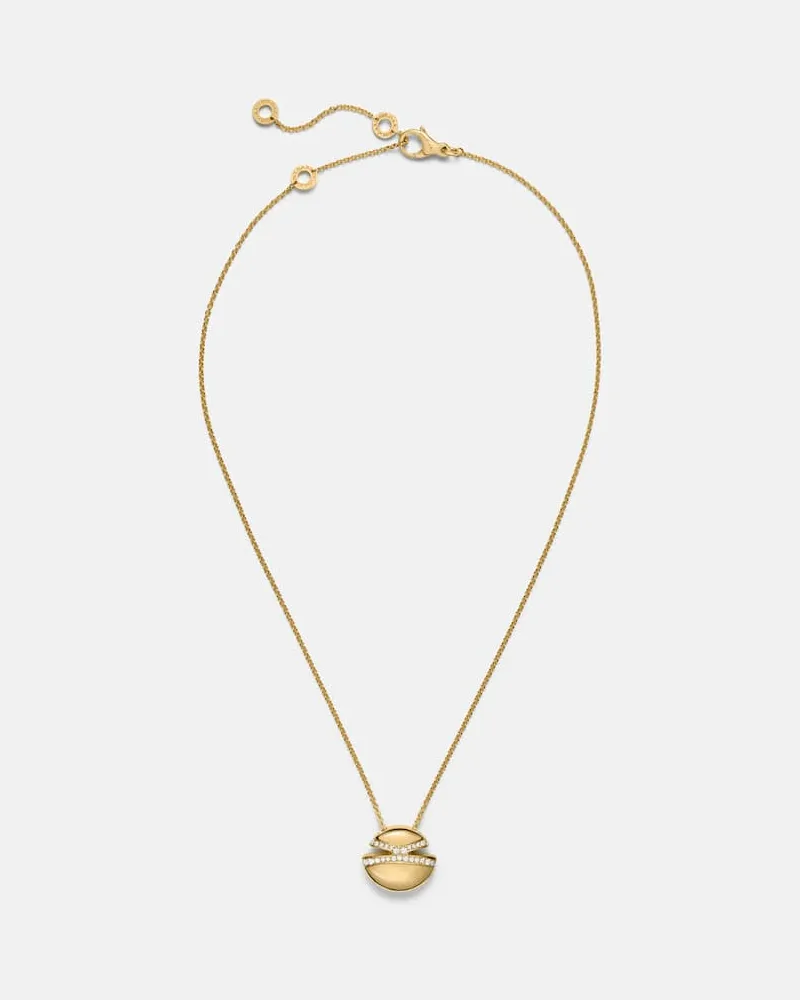 Bulgari Halskette Bvlgari Cabochon aus 18kt Gelbgold mit Diamanten Gold