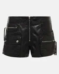 Isabel Marant Shorts Coria aus Leder Schwarz