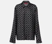 Hemd Horsebit aus Seiden-Twill