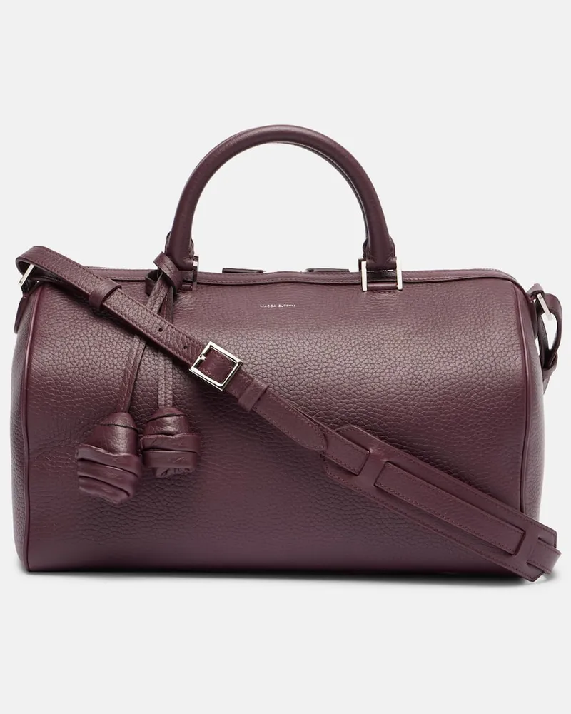 Magda Butrym Weekender Varsovia aus Leder Burgunderrot