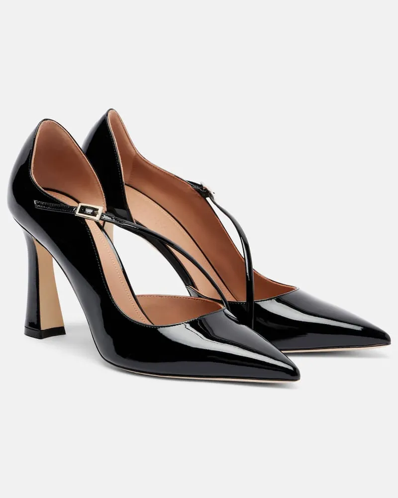 Malone Souliers Pumps Bettina 90 aus Lackleder Schwarz