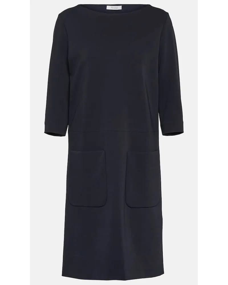Max Mara Minikleid Nettare aus Jersey Blau