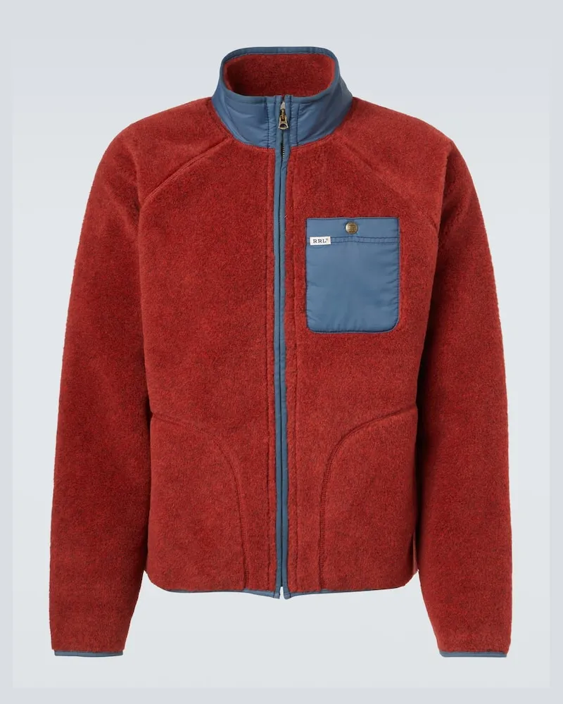 RRL Jacke aus Fleece Rot