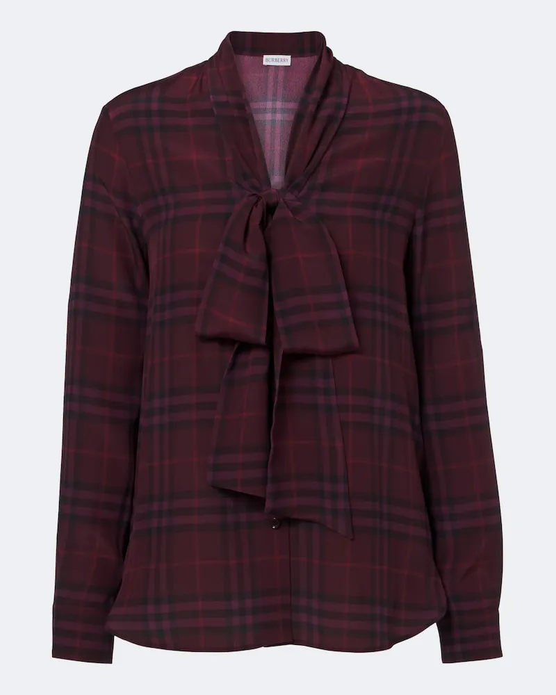 Burberry Bluse Rhiannon aus Seide Violett