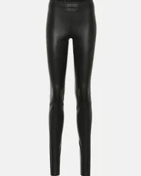 Stouls Leggings Carolyn aus Leder Schwarz