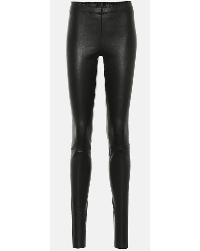 Stouls Leggings Carolyn aus Leder Schwarz