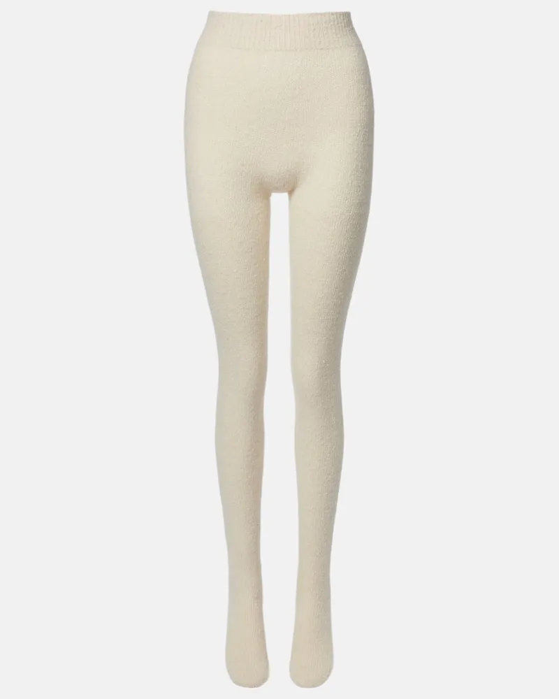 The Row Strumpfhose aus einem Kaschmirgemisch Weiß