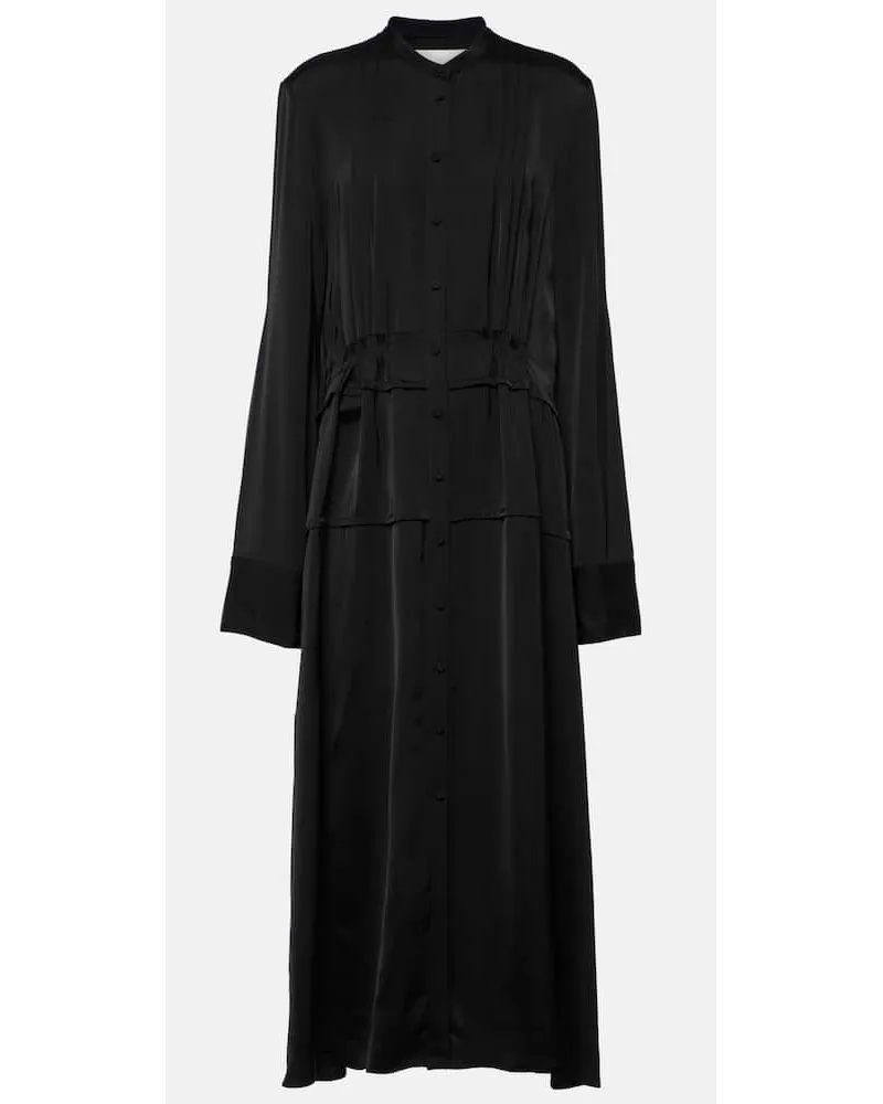 Jil Sander Hemdblusenkleid Schwarz