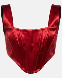 Dolce & Gabbana Top aus Satin Rot