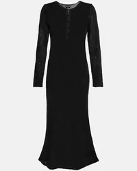 Tom Ford Maxikleid aus Strick Schwarz